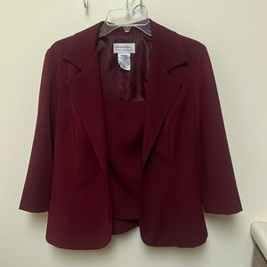 Three piece skirt suit